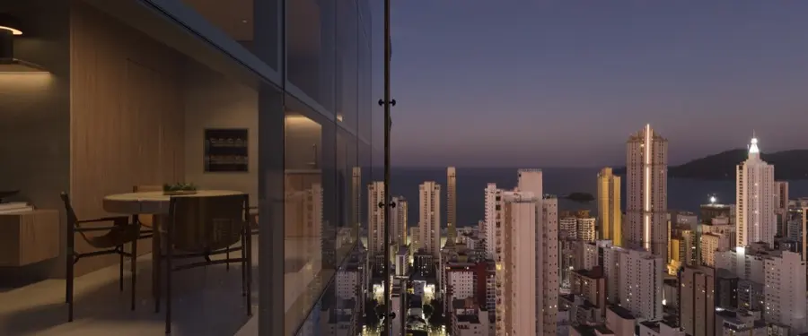 La Città by Pininfarina — living com vista mar